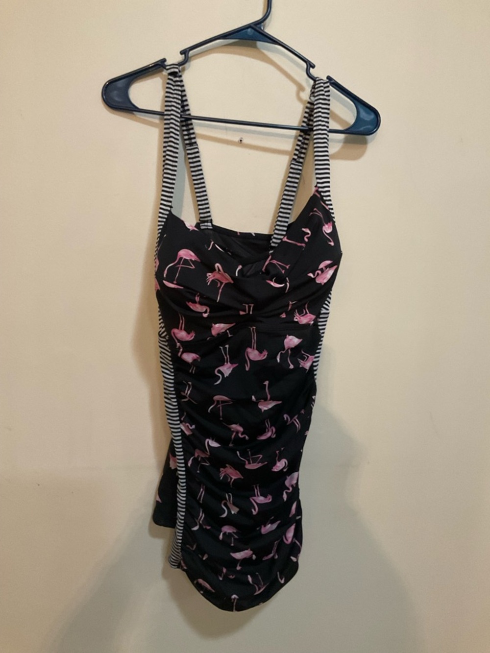 Torrid Pink Flamingo Print Tankini Swim Top - Picture 2 of 7